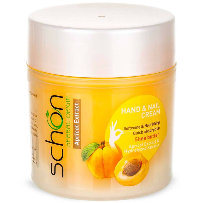 کرم دست و ناخن کاسه ای زردآلو شون حجم150 میل