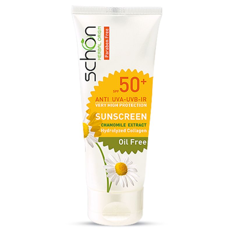 کرم ضد آفتاب +SPF50 بی رنگ فاقد چربی شون مناسب پوست چرب حجم 50 میل 