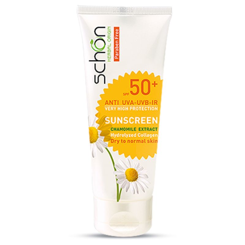 کرم ضد آفتاب بی رنگ SPF50+ شون مناسب پوست خشک تا نرمال حجم 50 میل 