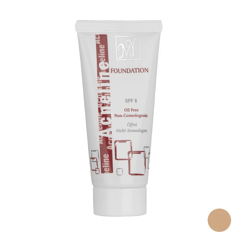  لوسیون فاندیشن آکنه‌لاین A03 مای پوست‌چرب و مختلط 35میل-Honey Beige