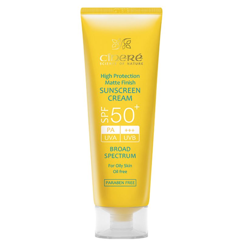 کرم ضد آفتاب SPF 50 سینره مناسب پوست های چرب و جوش دار حجم 50 میل