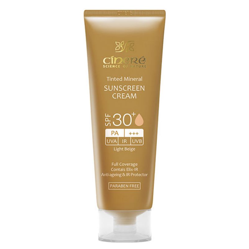 کرم ضد آفتاب رنگی سینره SPF30 مناسب پوست حساس تا خشک حجم 50 میل-بژ روشن