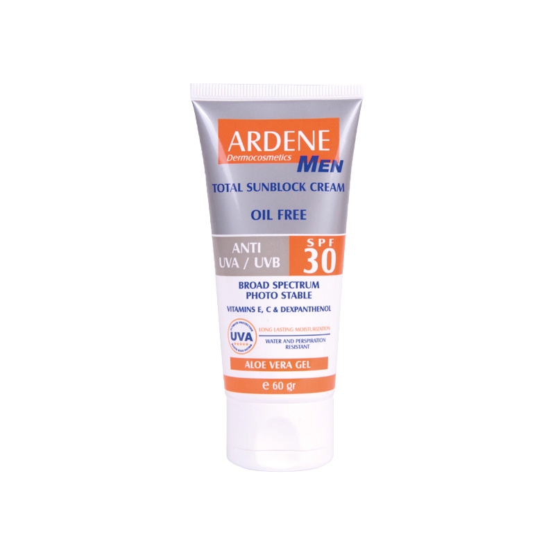 کرم ضدآفتاب SPF30 آقایان آردن انواع‌پوست 60گرم