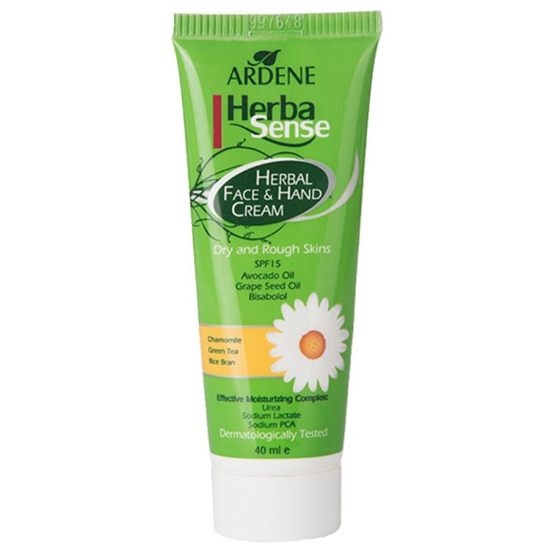کرم مرطوب کننده دست و صورت آردن مدل Herba Sense SPF15 حجم 40 میل