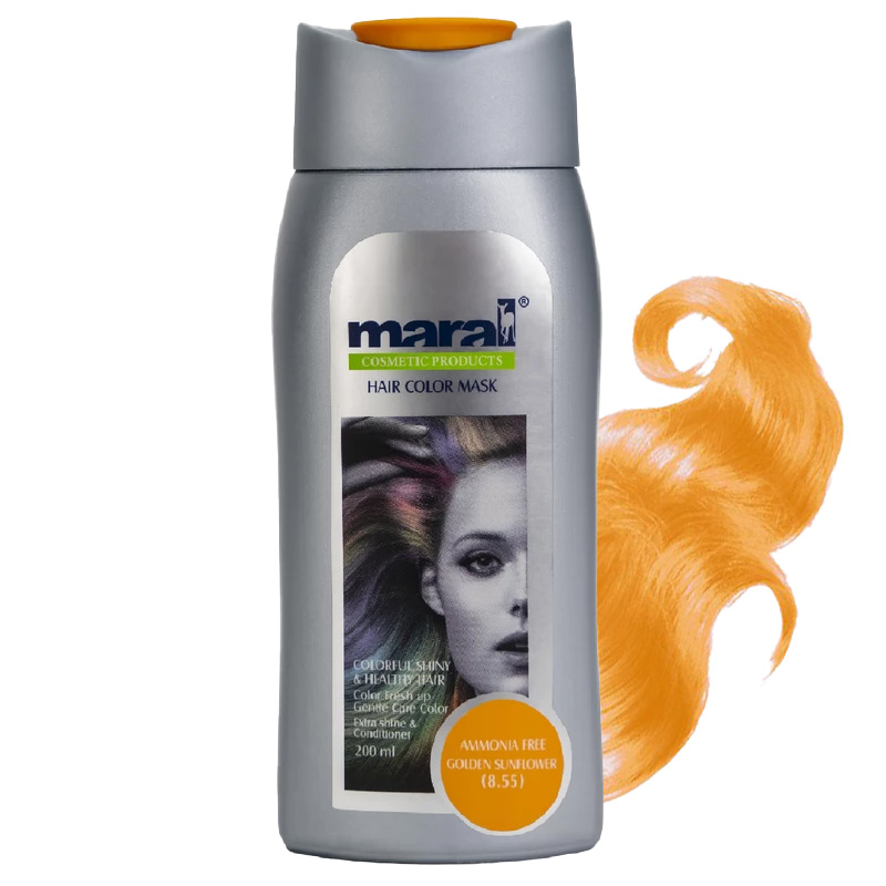 شامپو رنگساژ مارال 200 میل 8.55 (طلایی آفتابگردان)