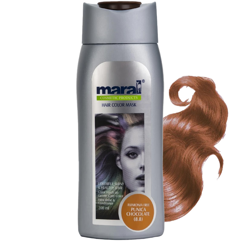 شامپو رنگساژ مارال 200 میل 8.8 (شکلاتی پونیکا)