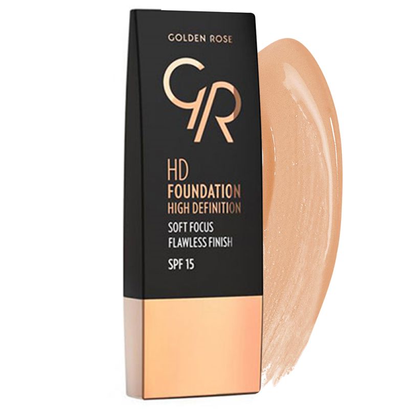 کرم پودر Spf 15 گلدن رز مدل HD حجم 20میل - شماره 102