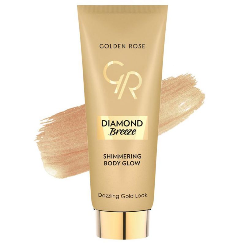 شیمر بدن گلدن رز مدل Diamond Breeze حجم 75 میل - شماره 01 (طلایی)