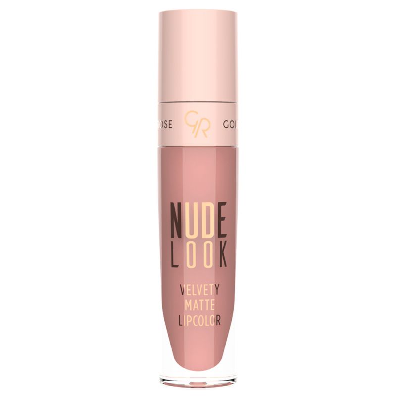 رژ لب مایع مات گلدن رز مدل Nude Look - شماره 03 (Rosy-Nude)