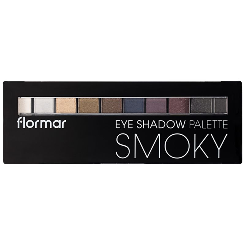 پالت سایه چشم 10 رنگ فلورمار مدل Smoky شماره 02