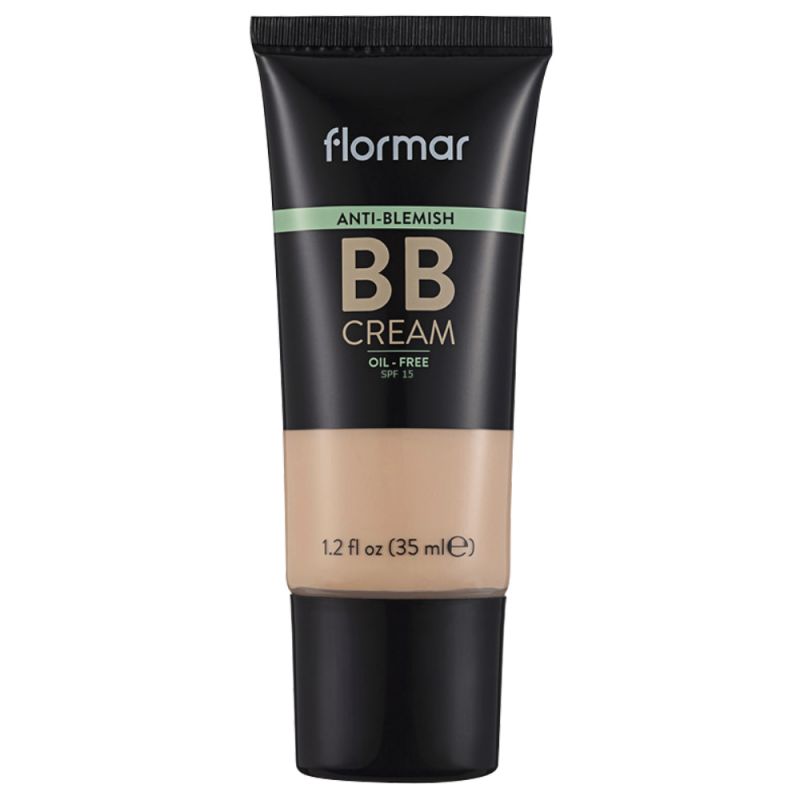 کرم BB فاقد چربی فلورمار SPF15 مدل Anti-Blemish حجم 35 میل-شماره AB01 (Fair)