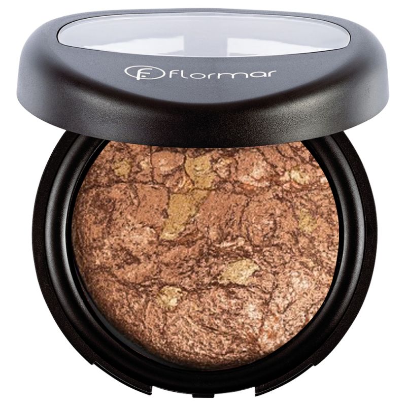 پودر فشرده فلورمار سری Baked شماره 027 رنگ Rose Gold
