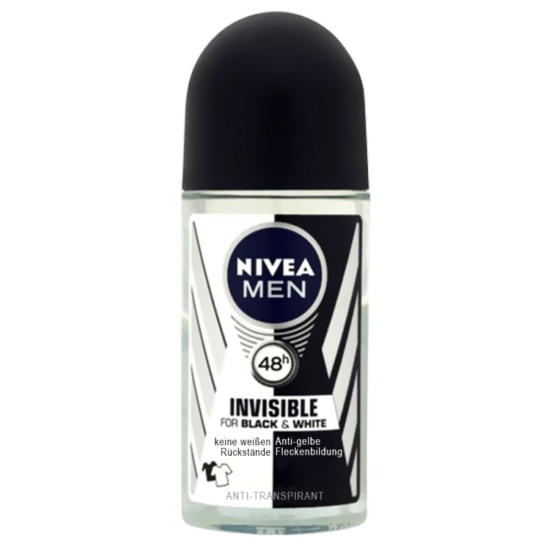 رول ضد تعریق مردانه نیوآ مدل Invisble Black and White حجم 50 میل
