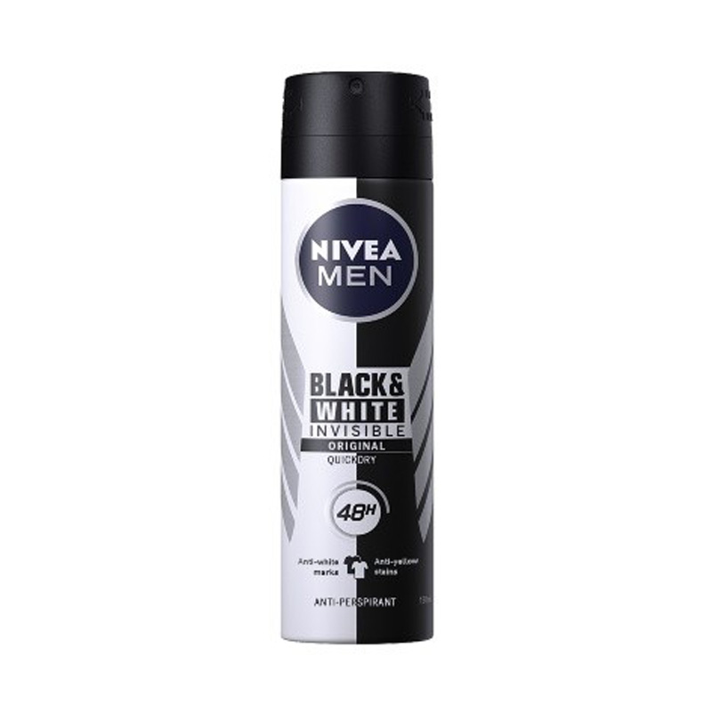 اسپری ضد تعریق مردانه نیوآ مدل Black & White X5 ANTI حجم 150 میل