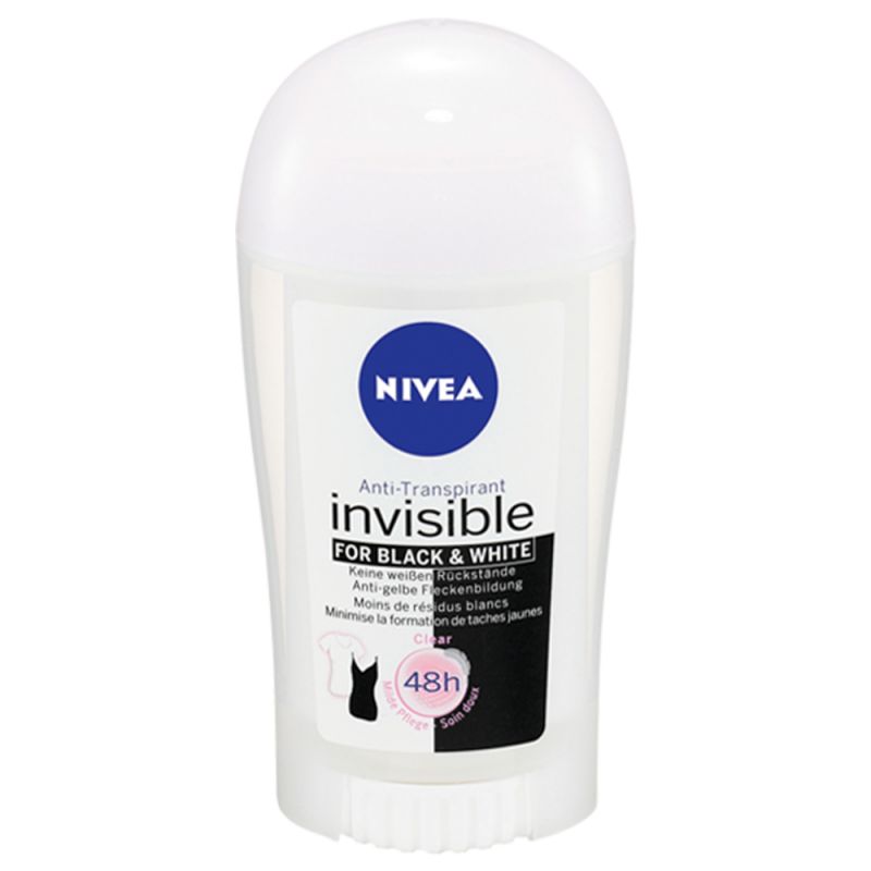استیک ضد تعریق زنانه نیوآ مدل Invisible Black And White حجم 40 میل