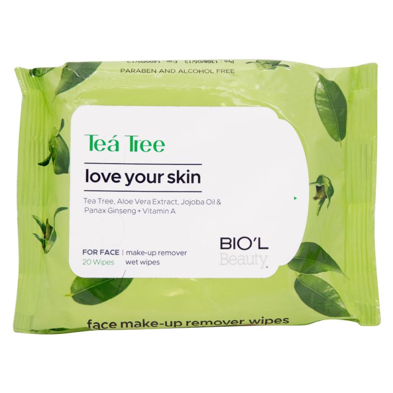 دستمال مرطوب بیول مدل Tea Tree بسته 20 عددی