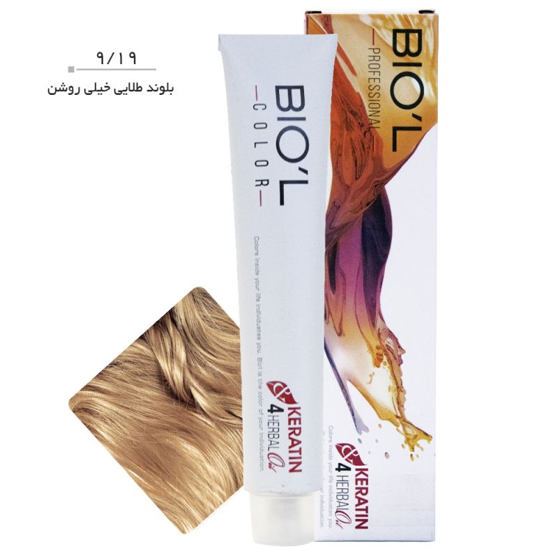 رنگ موی بیول سری Golden حجم 100 میل-9.19  (ببلوند عدسی خیلی روش)