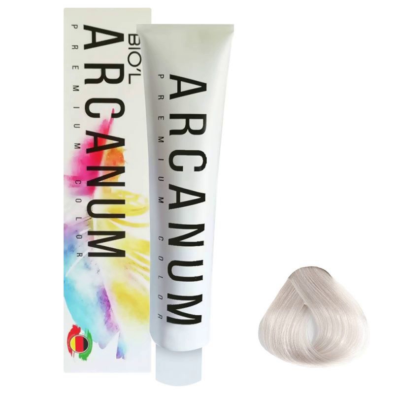 رنگ مو آرکانوم بیول سری اکسترا بلوند حجم 120 میل - شماره 0010 (بلوند نقره‌ای ویژه روشن)