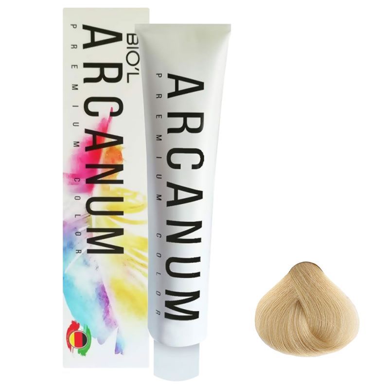 رنگ مو آرکانوم بیول سری سوپر بلوند - شماره 12.10(سوپر بلوند دودی طبیعی) حجم 120 میل