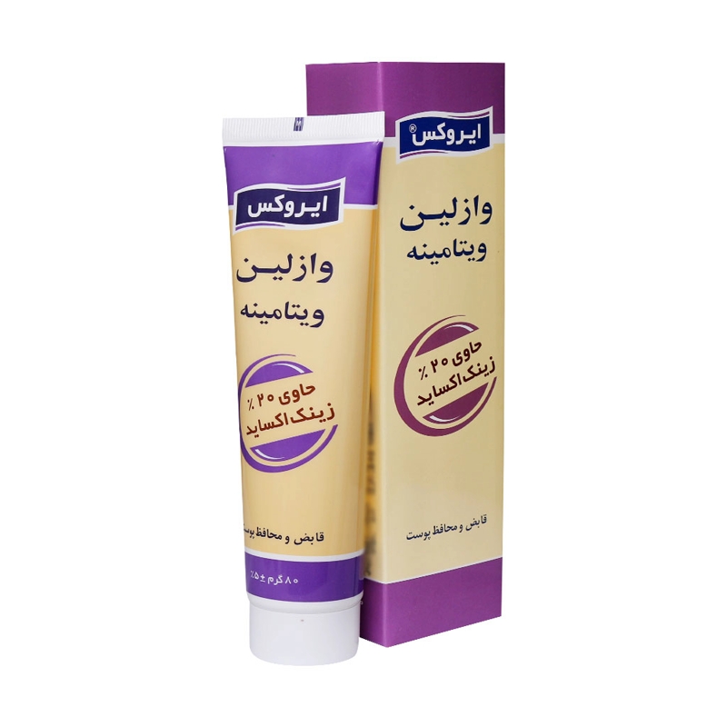 کرم وازلین ویتامینه ایروکس حجم 80 گرم