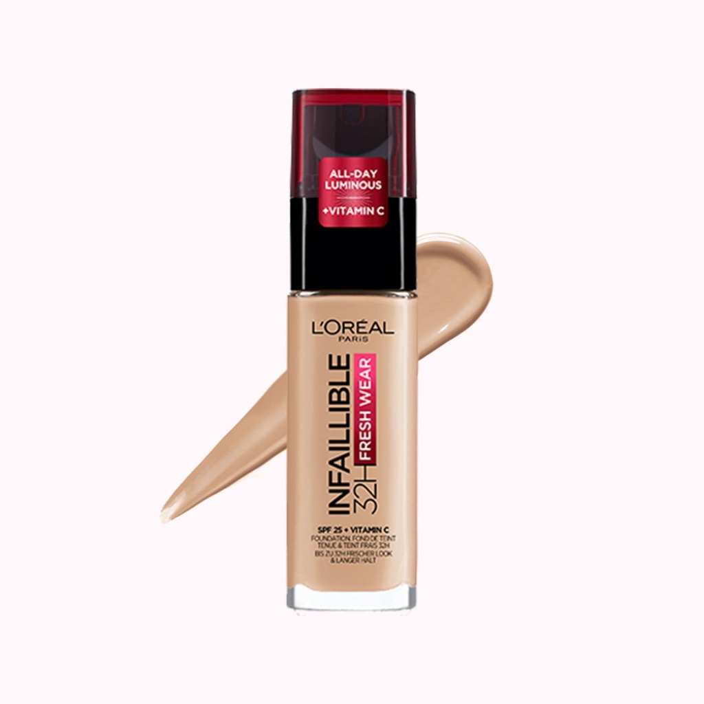 کرم پودر 32 ساعته Infallible لورال 30 میل-رز بژ کد 145