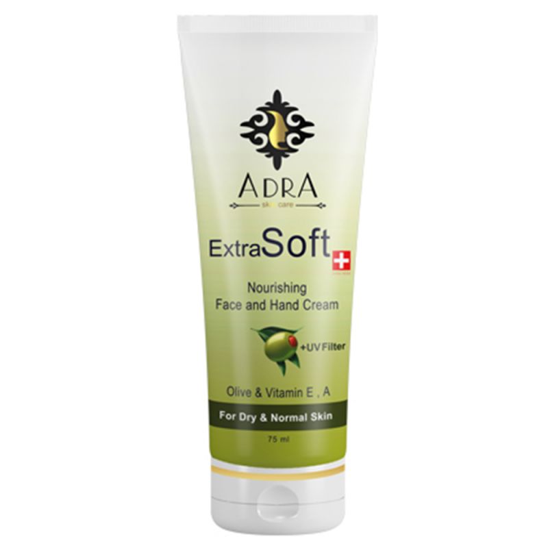 کرم مرطوب کننده دست و صورت آدرا مدل عصاره زیتون و روغن بادام شیرین حجم 75 میل