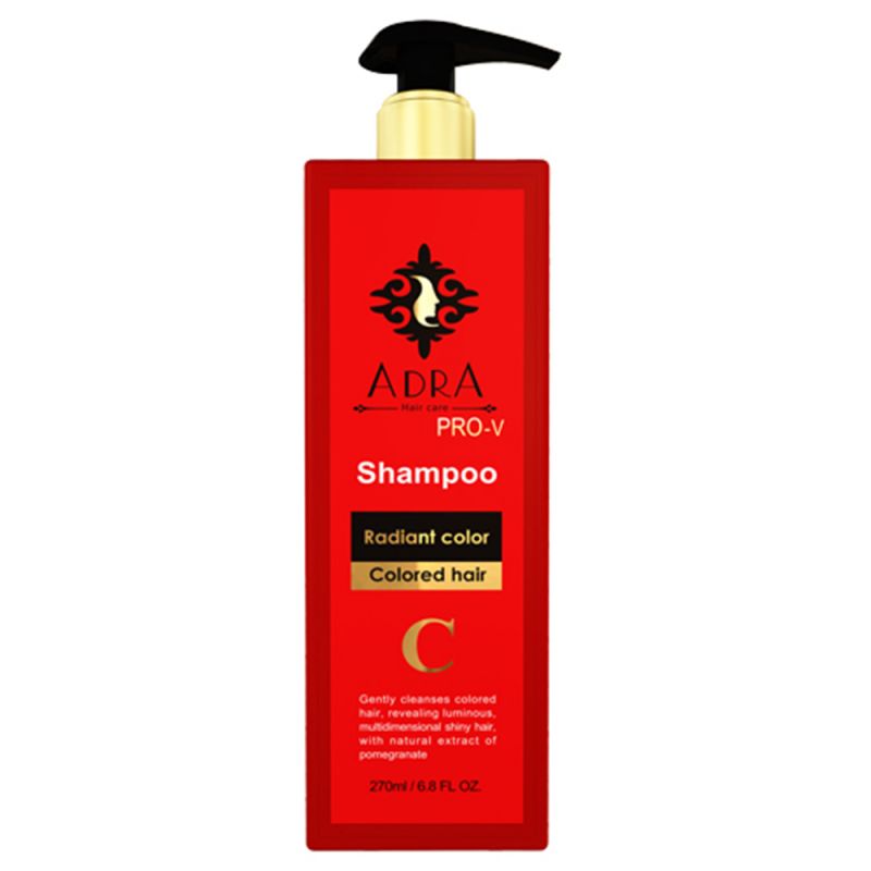 شامپو مو آدرا مدل Radiant color حجم 270 میل