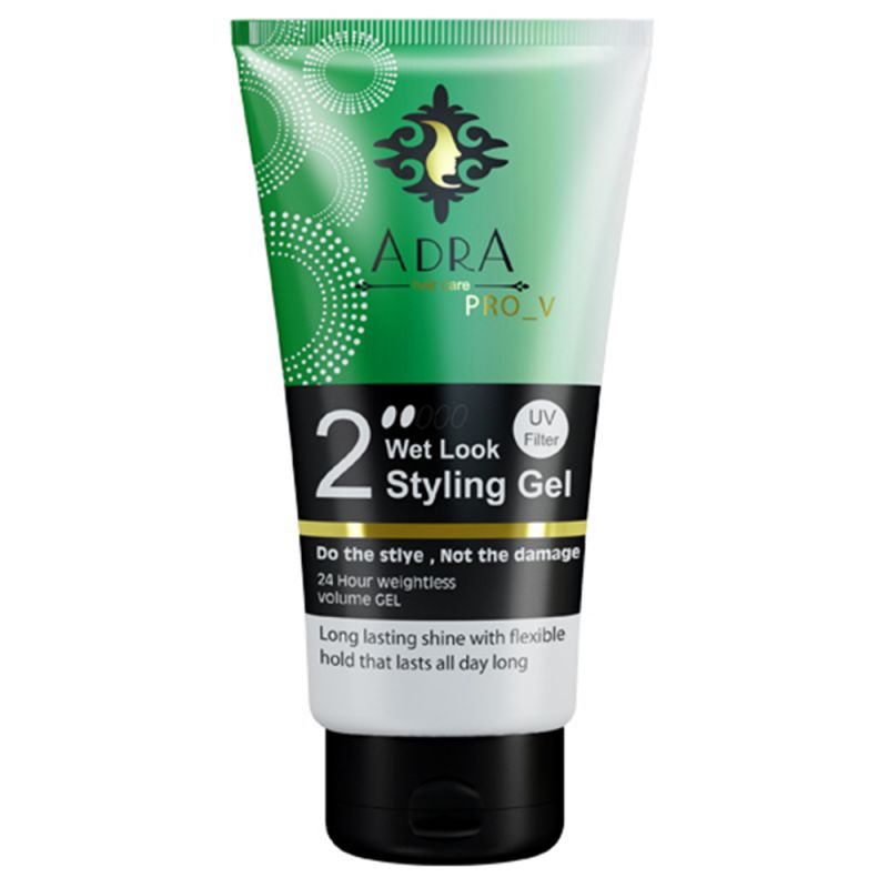 ژل حالت دهنده مو آدرا مدلWet Look Styling Gel حجم 150 میل