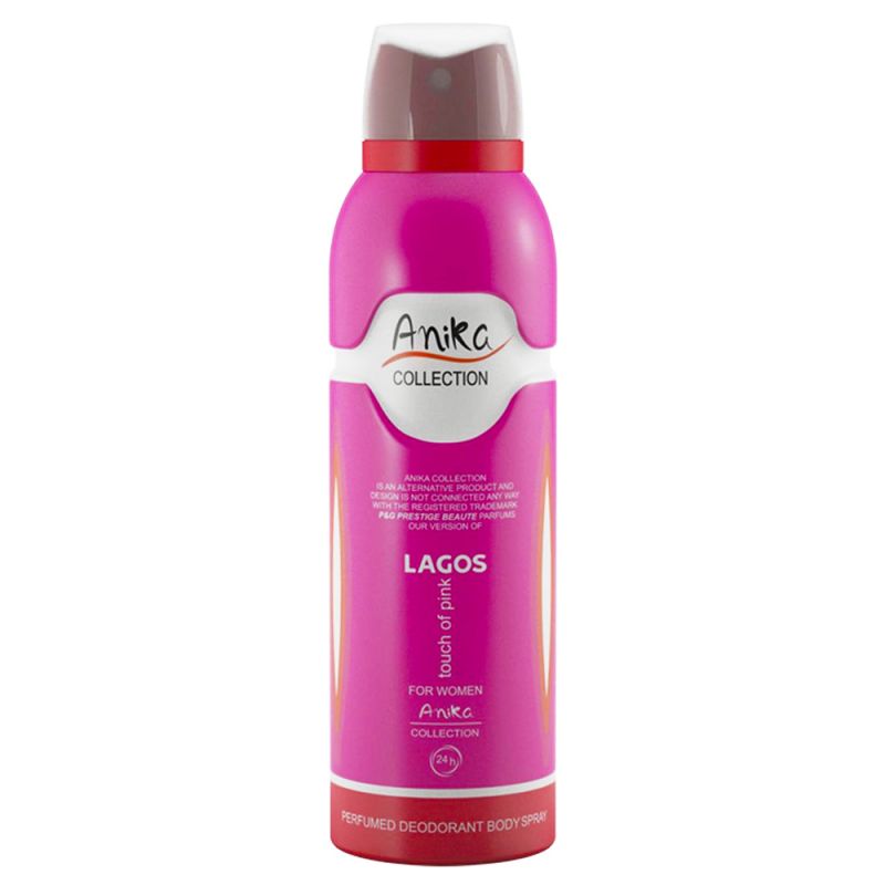 اسپری دئودورانت زنانه آنیکا مدل locoste touch of pink حجم 200 ميل