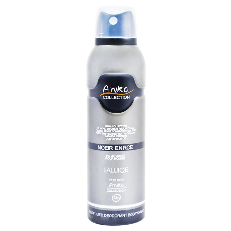 اسپری دئودورانت مردانه آنیکا مدل lalique encre noir حجم 200 ميل