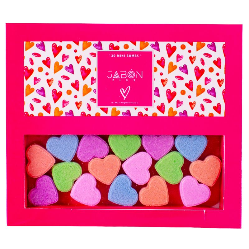 کوکتل مانیکور ژبن پلاس مدل Heart وزن 210 گرم بسته 30 عددی