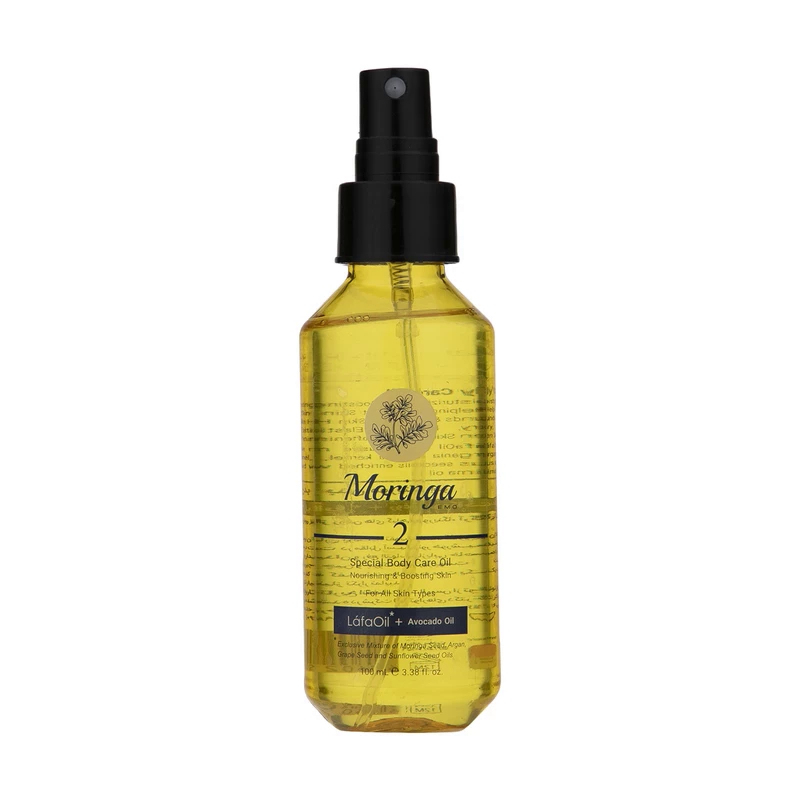 روغن مراقبت از بدن مورینگا امو مناسب انواع پوست کد 2 حجم 100 میل