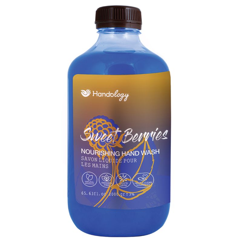 مایع دستشویی کرمی هندولوژی مدل SWEET BERRIES وزن 2000 گرم