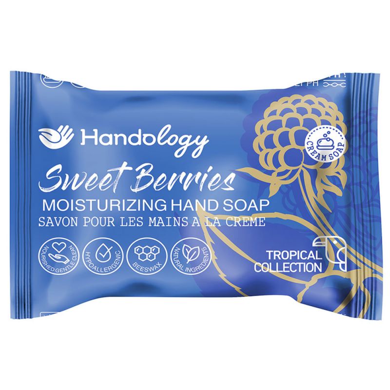 صابون مرطوب کننده هندولوژی مدل تراپیکال با رایحه توت وزن 75 گرمی
