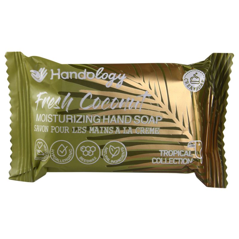 صابون مرطوب کننده هندولوژی مدل تراپیکال با رایحه نارگیل وزن 75 گرمی