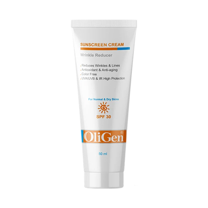 کرم ضدآفتاب و ضدچروک بی‌رنگ SPF30 الی‌ژن پوست خشک‌ومعمولی 50میل