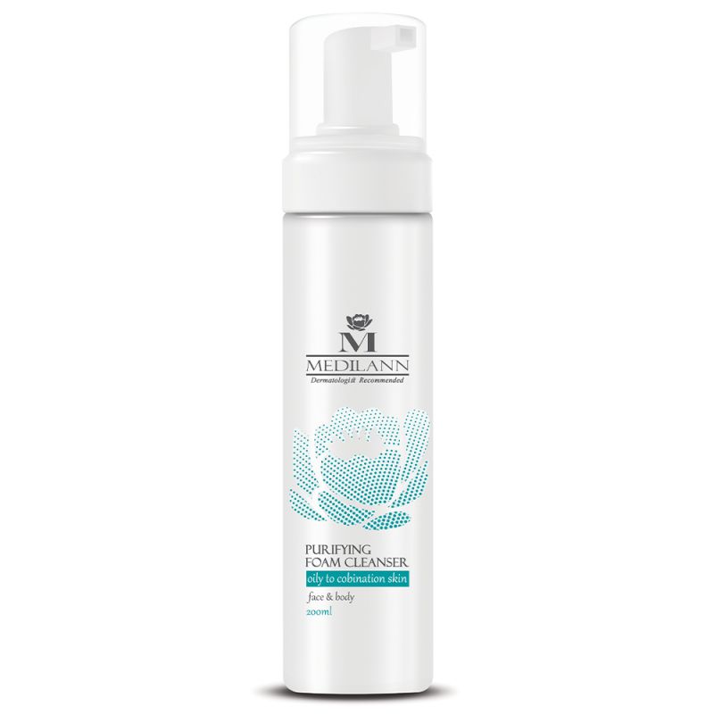 فوم شستشوی صورت و بدن مدیلن مناسب پوست چرب و مختلط حجم 200 میل