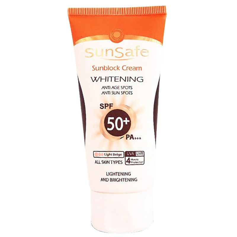 کرم ضد آفتاب روشن کننده سان سیف حجم 50 میل