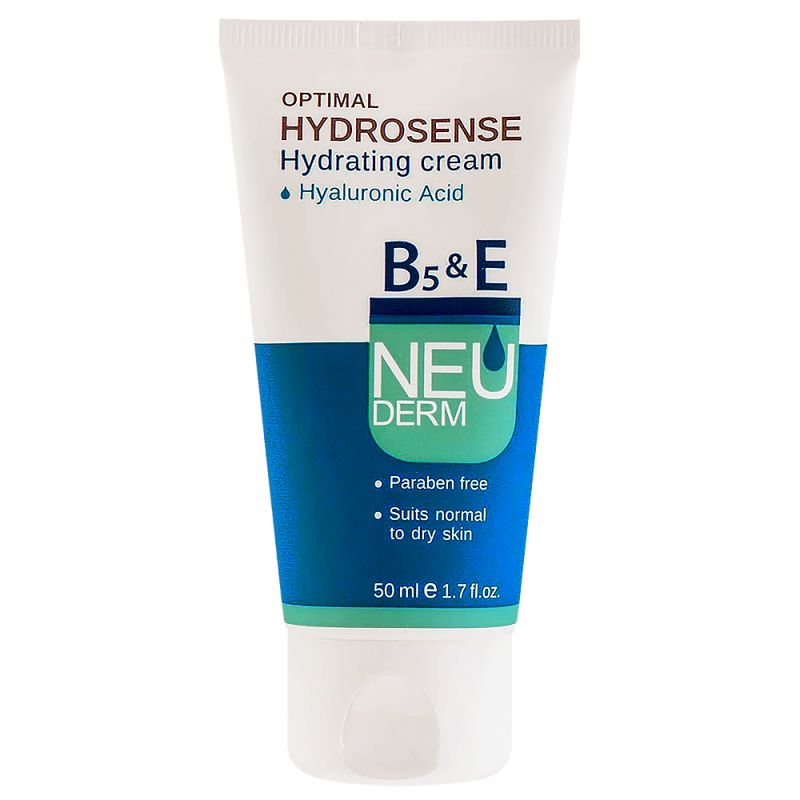 کرم مرطوب کننده نئودرم مدل Optimal Hydrosense مناسب انواع پوست حجم 50 میل