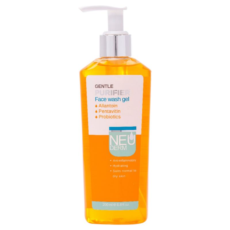 ژل شستشو صورت نئودرم مدل Gentle Purifier پوست نرمال و خشک حجم 200 میل