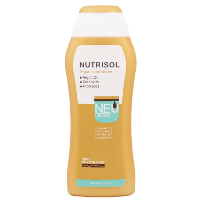 نرم کننده مو نئودرم مدل argan مناسب موهای خشک و آسیب دیده حجم 300 میل