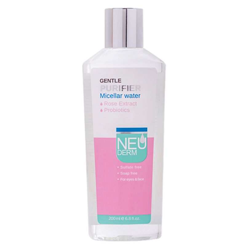 محلول پاک کننده آرایش صورت نئودرم مدل Gentle Purifier حجم 200 میل