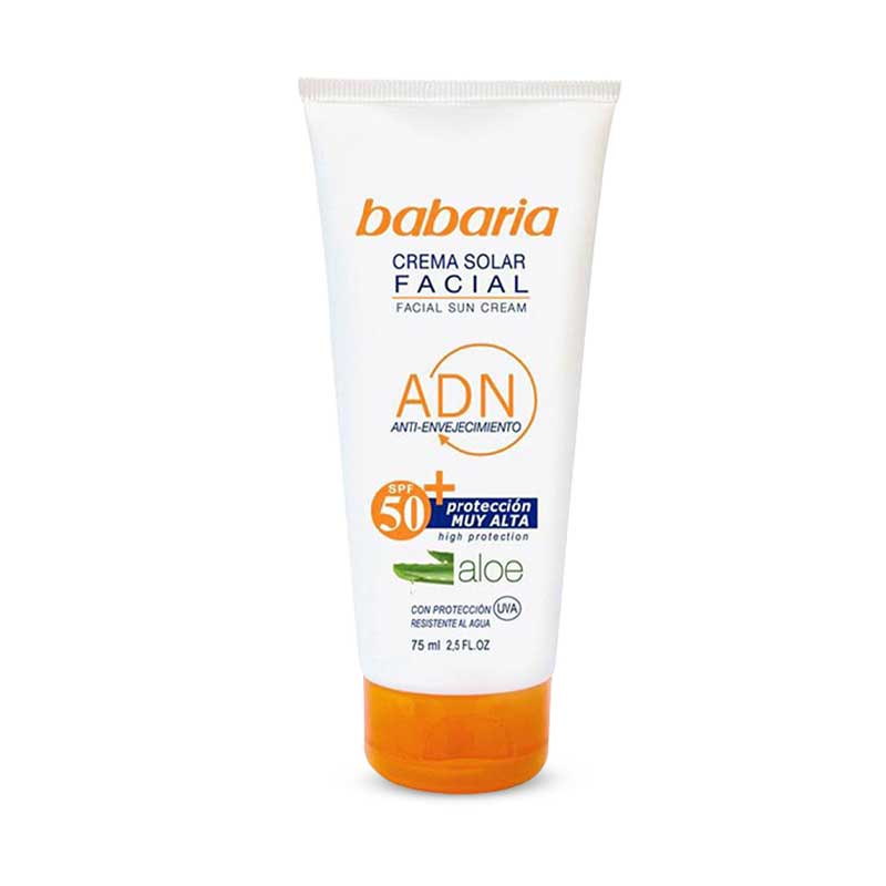 کرم ضد آفتاب رنگی باباریا حاوی عصاره آلوئه ورا با +SPF50