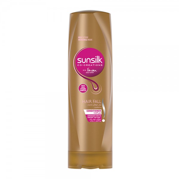 نرم کننده مو سان سیلک مدل Hair Fall مناسب مو ضعیف و شکننده حجم 350 میل