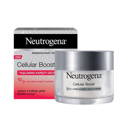 کرم ضد پیری شب نوتروژینا مدل Cellular Boost حجم 50 میل