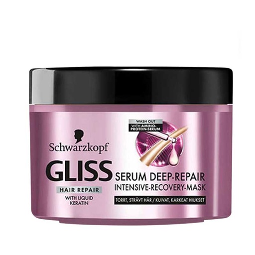 [49128] ماسک ترمیم کننده عمیق موی شوآرتزکف پروفشنال سری گلیس مدل Serum Deep Repair حجم 200 میل
