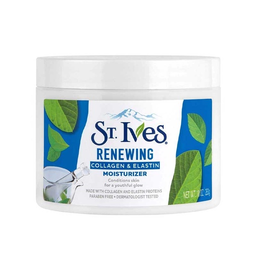 کرم مرطوب کننده و احیا کننده صورت و گردن سینت ایوز حاوی کلاژن و الاستین حجم 283 میل