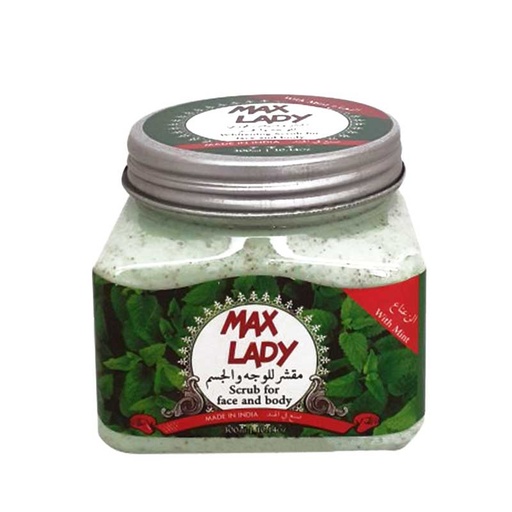 اسکراب صورت و بدن مکس لیدی مدل نعناع حجم 300 میل