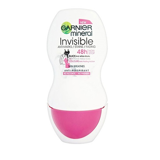 رول ضد تعریق زنانه گارنیه مدل Mineral invisible حجم 50 میل