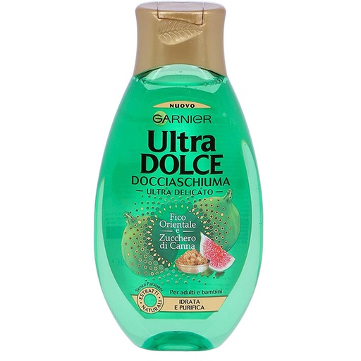[52512] شامپو بدن گارنیه سری Ultra Dolce مدل انجیر و شکر قهوه ای حجم 500 میل